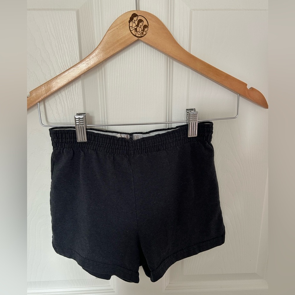 Soffe Black and Gray Youth Medium Shorts
